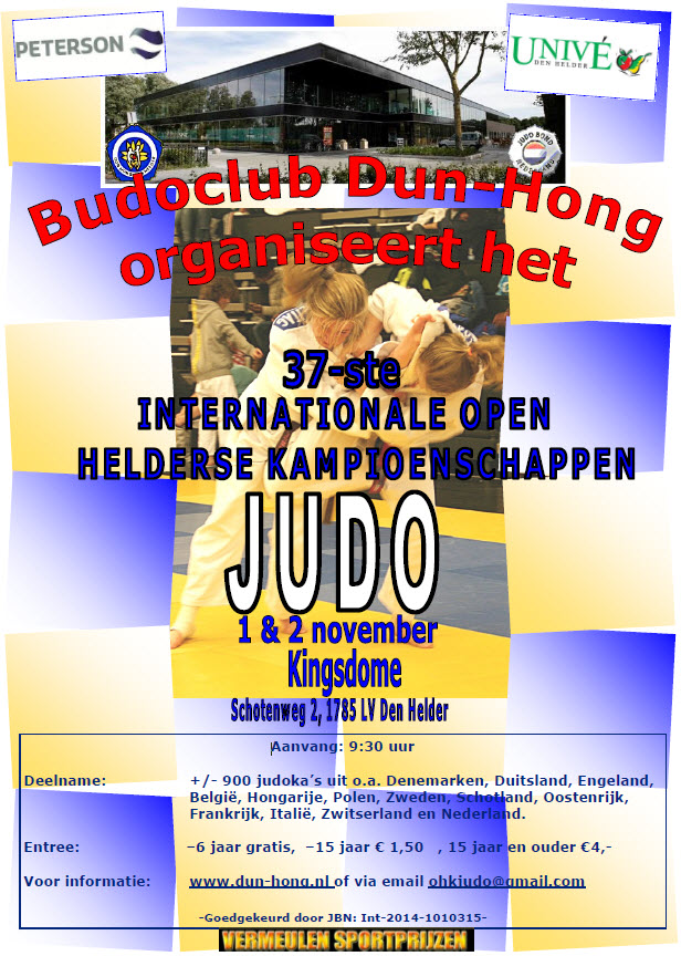 Open Helderse Kampioenschappen Judo 2014 @ Den Helder Kings Sportcenter Kingsdome | Den Helder | Noord-Holland | Nederland